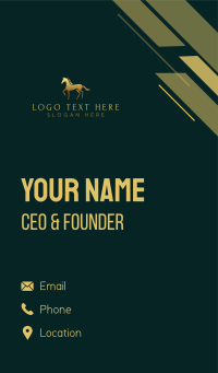 Luxury Horse Equine Business Card Design