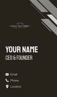 Generic Luxury Company Business Card Design