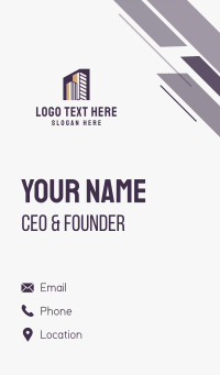 City Structure Building Business Card Design