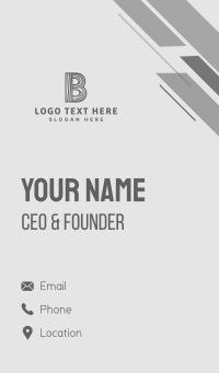 Modern Business Initial Business Card Design