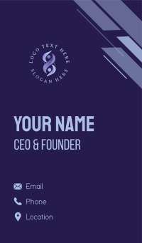 Human Infinity Organization Business Card Design