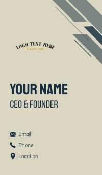 Premium Vintage Arc Wordmark Business Card Design