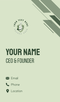 Golf Shield Caddie Business Card Design