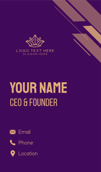 King Royalty Crown Business Card Design