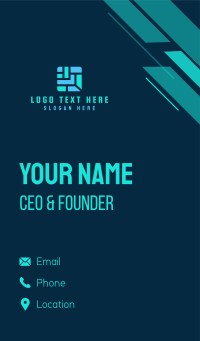 Tech Square Maze Business Card Design