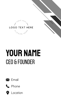 Generic Minimalist Company Business Card Design