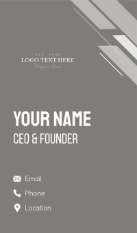 Luxury Beauty Wordmark Business Card Design