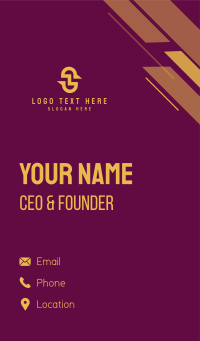 Unique Letter S Business Card Design