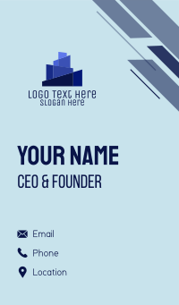 Blue City Skyline Business Card Design