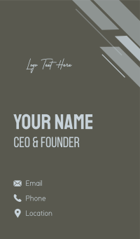 Elegant Handwriting Wordmark Business Card Design