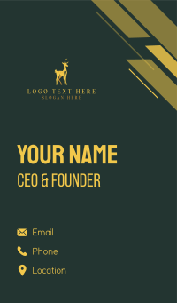 Deer Animal Wildlife Business Card Design