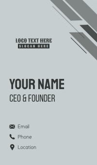 Classic Masculine Wordmark Business Card Design