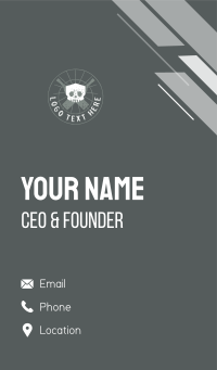 Skull Craft Brewery Business Card Design