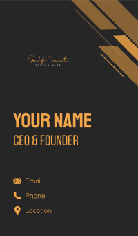 Signature Cursive Wordmark Business Card Design