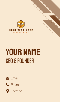 Bee Hive Honey Business Card Design