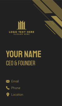 Gold Building Skyscraper Business Card Design