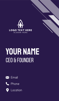 Rocket Star Letter A Business Card Design