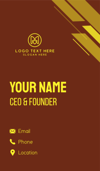 Golden Circle Symbol Business Card Design