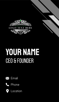 Elegant Crown Luxury  Business Card Design