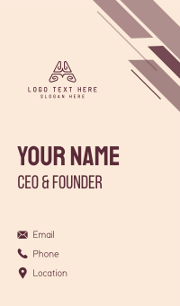 Premium Marketing Letter A  Business Card Design