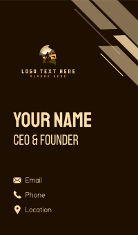 Gladiator Warrior Spartan Business Card Design