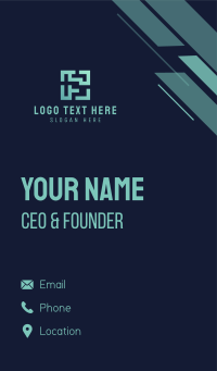 Cyber Maze Code Business Card Design