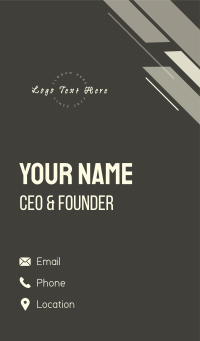 Handwritten Urban Wordmark Business Card Design