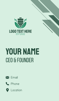 Natural Energy Technology Business Card Design