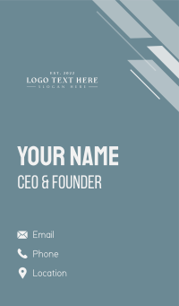 Professional Elegant Wordmark Business Card Design