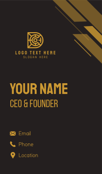 Digital Crypto Letter D & C Business Card Design