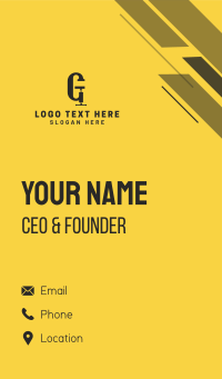 Clamp Letter G Business Card Design