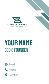 Letter Z Company  Business Card Design