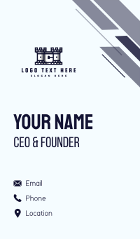 Castle Rook Letter C Business Card Design