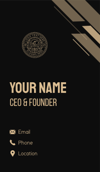 Luxury Eagle Crest Business Card Design