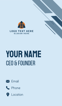 Building Construction Ladder Business Card Design