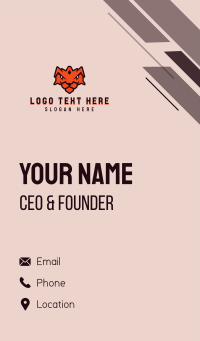 Tiger Shield Business Card Design