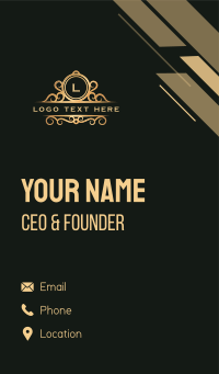 Luxury Deluxe Expensive Business Card Design