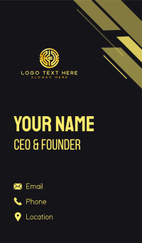 Cryptocurrency Digital Coin Business Card Design