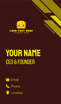 King Crown Burger Business Card Design