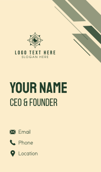 Eye Lens Navigator Business Card Design