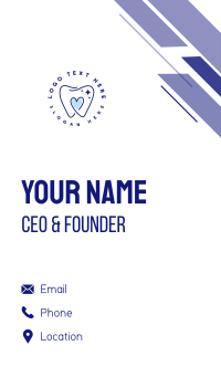 Dental Care Tooth Business Card Design