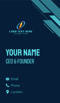 Thunder Lightning Energy Business Card Design