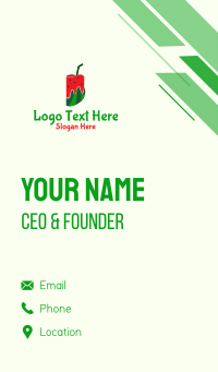 Watermelon Juice Cup Business Card Design