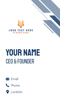 Wild Fox Gaming Business Card Design