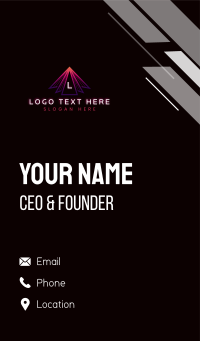 Modern Triangle Company Business Card Design