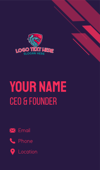 Shield Dragon Gaming Business Card Design