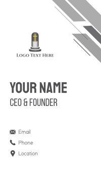 Cross Pedestal Business Card Design