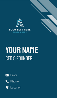 Corporate Business Letter A Business Card Design