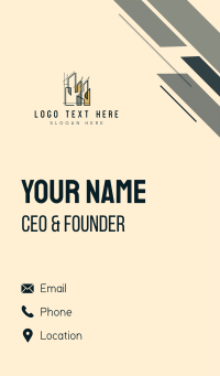 Skyscraper Building Structure Business Card Design