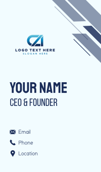 Cyber Digital C & A Business Card Design